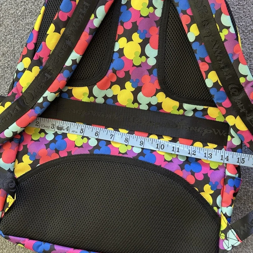 Disney Parks Backpack Multicolor Mickey Mouse Girls Laptop Daypack School